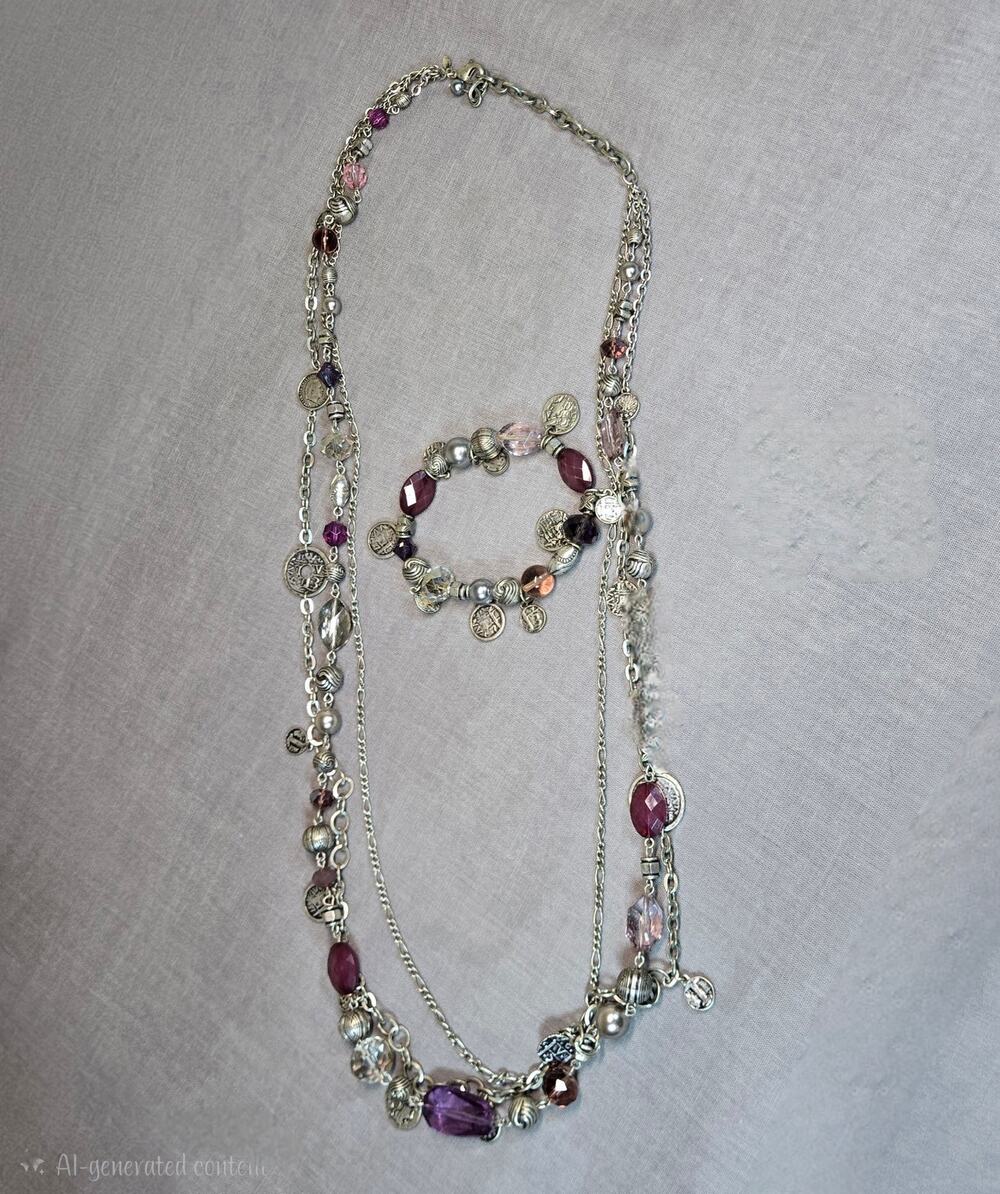 Premier Designs Passionista Necklace & Bracelet Set
